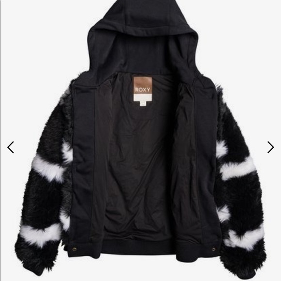🔥 Roxy women’s Carrie faux fur technical jacket 🔥 - Picture 5 of 7